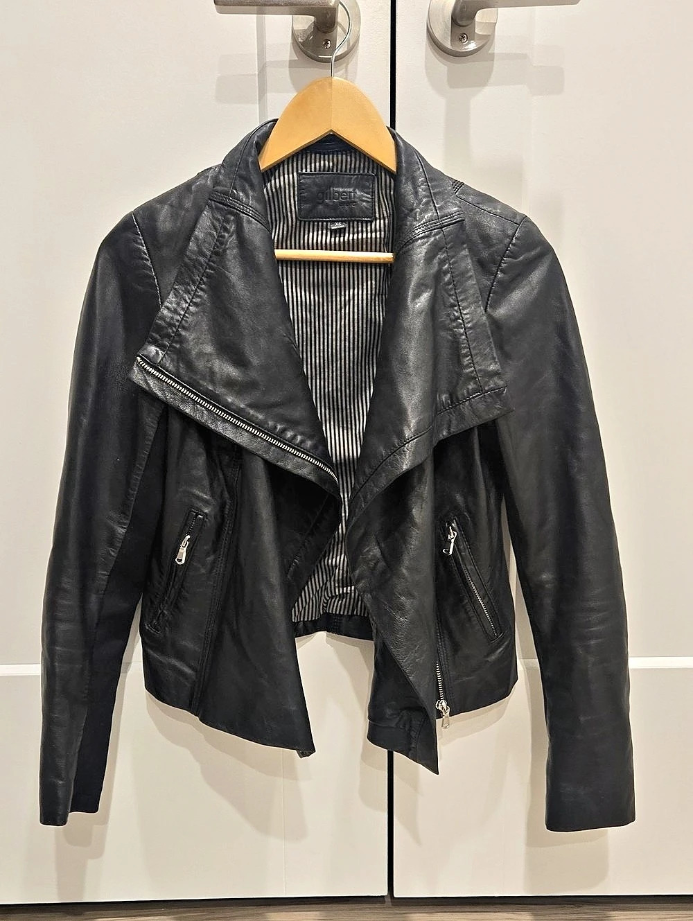 Gilbert By LMC Leather Moto Jacket Black XS